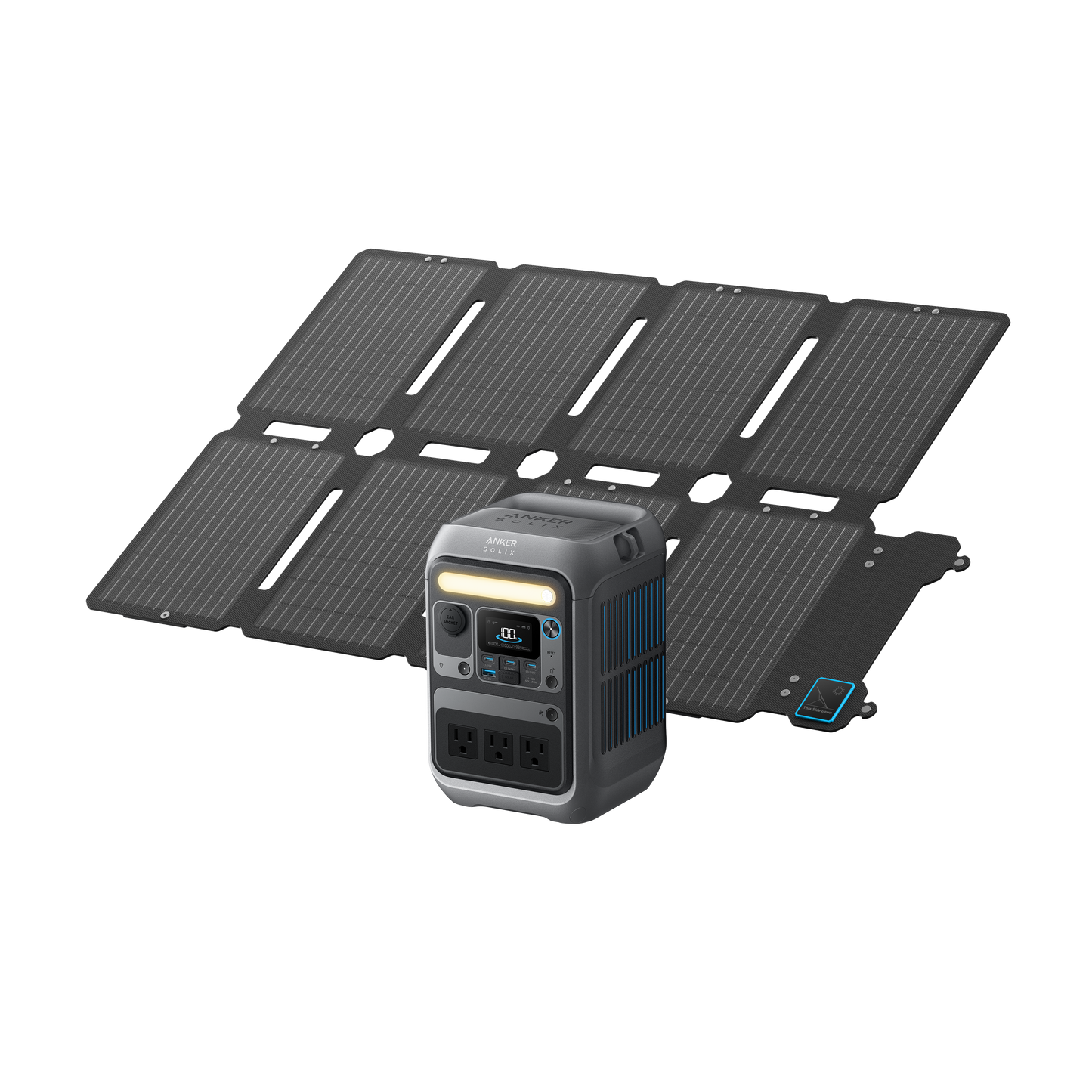 Anker SOLIX C300 Portable Power Station + 100W Solar Panel