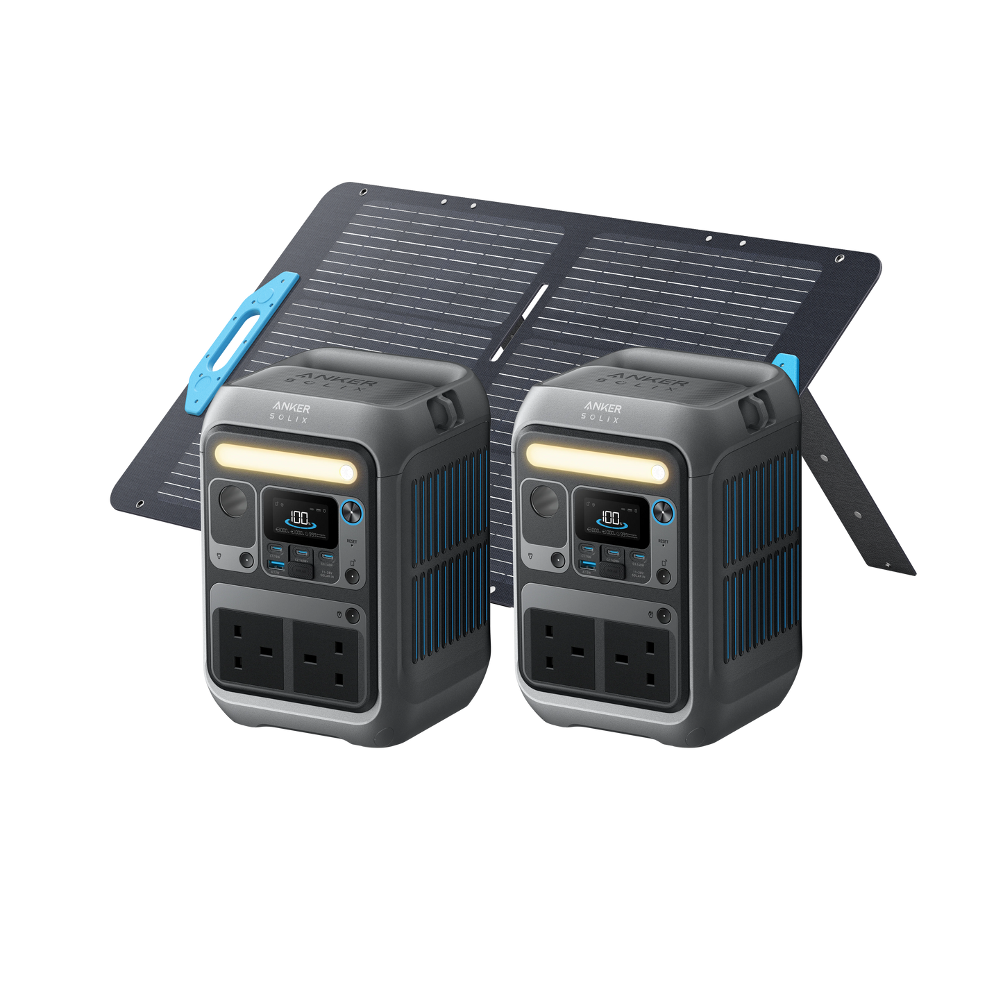 2x Anker SOLIX C300 Portable Power Station