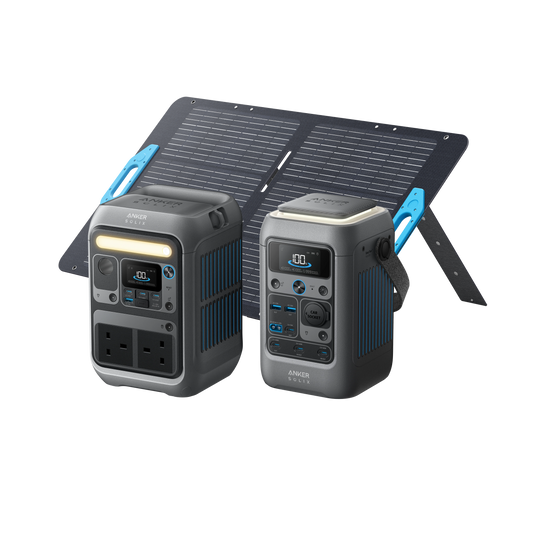 Anker SOLIX C300 Portable Power Station + C300 DC + 100W Solar Panel