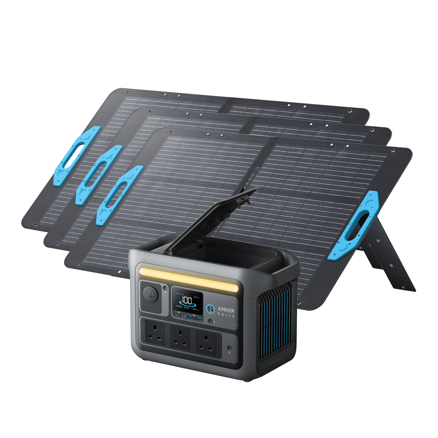 Anker SOLIX <b>C800</b> Solar Generator + 3x100W Solar Panel
