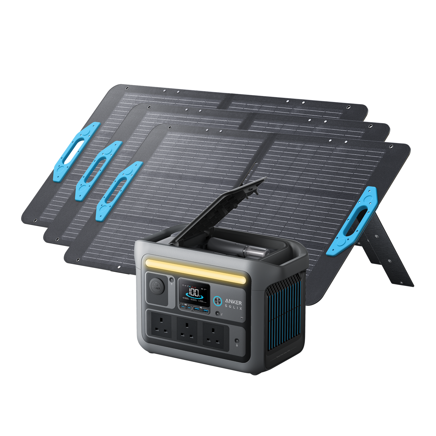Anker SOLIX <b>C800 Plus</b> Solar Generator + 3x100W Solar Panel