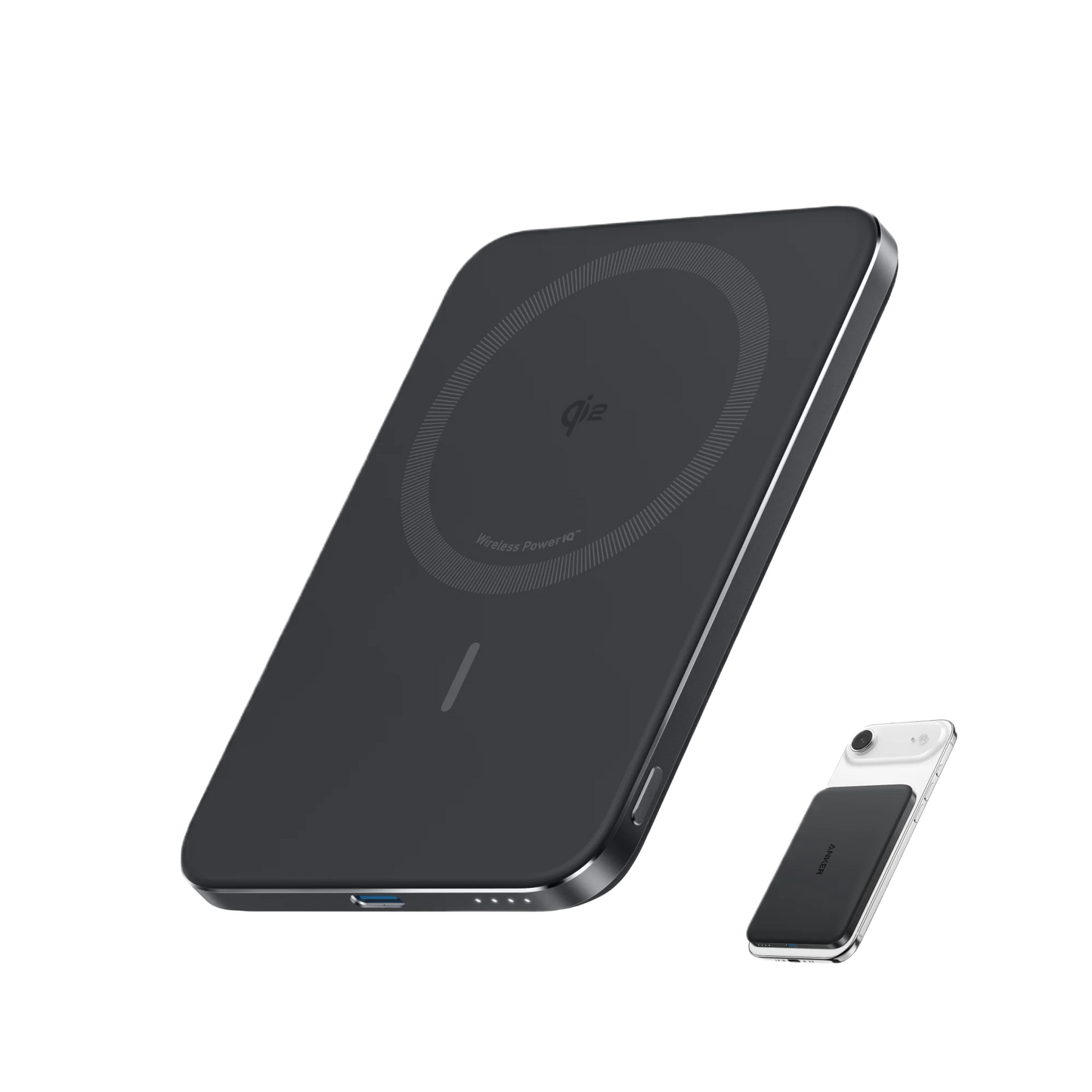 Anker Nano Power Bank, 5,000mAh Wireless Charger, Ultra-Slim, 15W Fast Charging