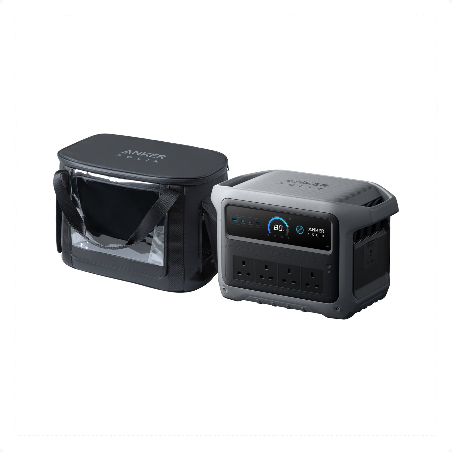 Anker SOLIX C1000 Gen 2 Portable Power Station with Water Resistant Bag (oso)