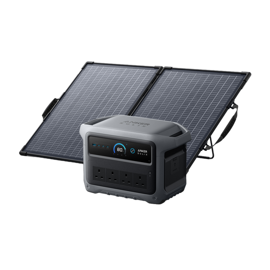 Anker SOLIX C1000 Gen 2 Portable Power Station + PS100 Bifacial Portable Solar Panel