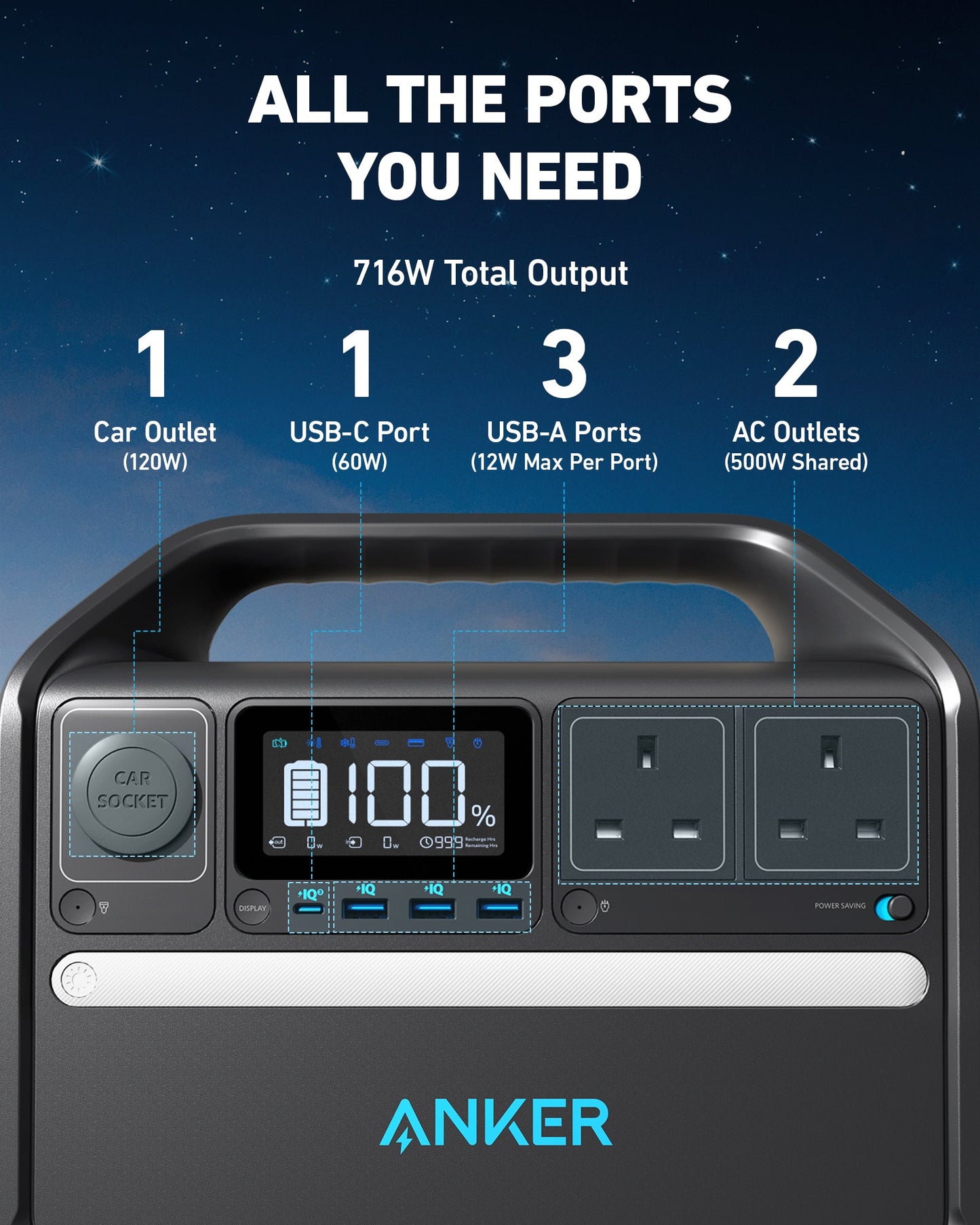 Anker PowerHouse <b>535</b>  - 512Wh | 500W