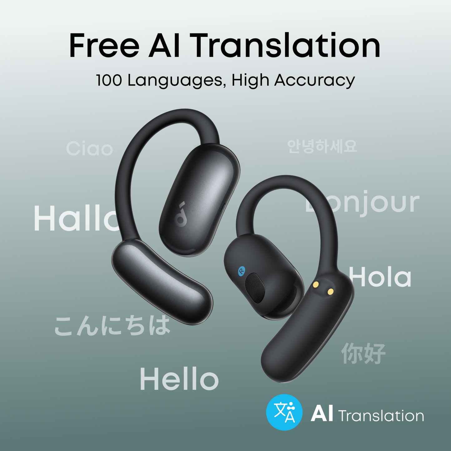 soundcore AeroFit 2 | Adjustable Open-Ear Headphones, All-Day Comfort