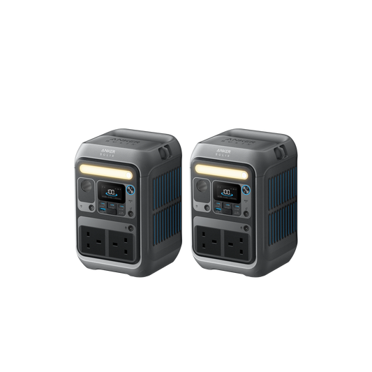2x Anker SOLIX C300 Portable Power Station