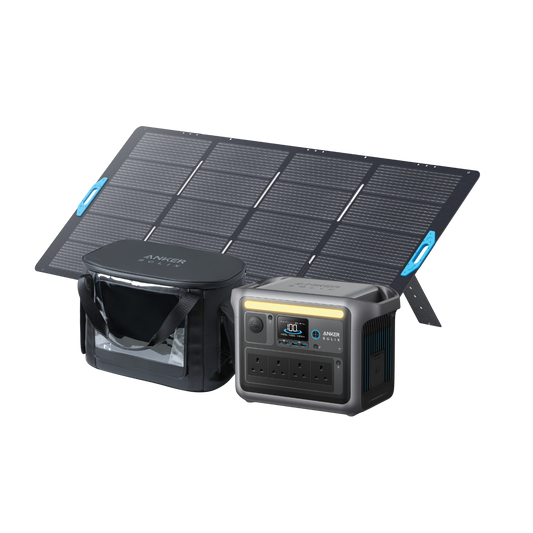 Anker SOLIX C1000 Solar Generator + 400W Solar Panel + Water-Resistant Case