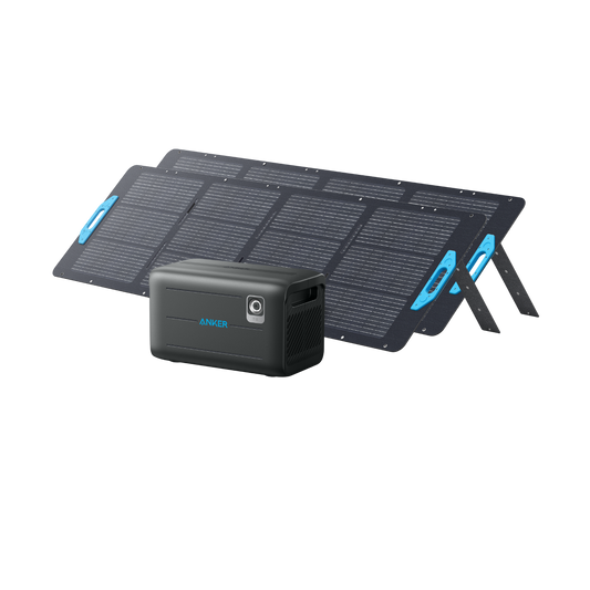 Anker SOLIX BP2000 Expansion Battery + 2× 200W Portable Solar Panel