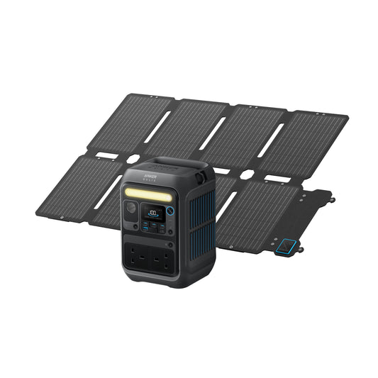 Anker SOLIX C300X Portable Power Station with 60W Solar Panel, 288Wh LiFePO4 Battery, 300W (Peak 600W) Solar Generator, 140W Fast Charge, for Camping, Outdoors, Travel & Emergency