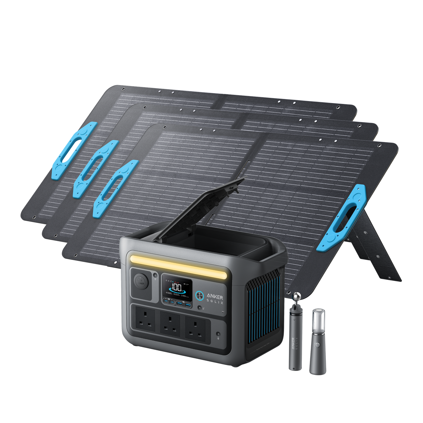 Anker SOLIX <b>C800 Plus</b> Solar Generator + 3x100W Solar Panel
