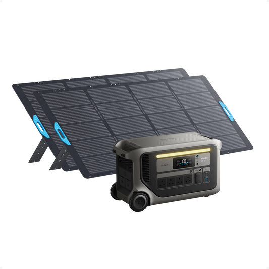 Anker SOLIX F3000 + 2× 400W Portable Solar Panel