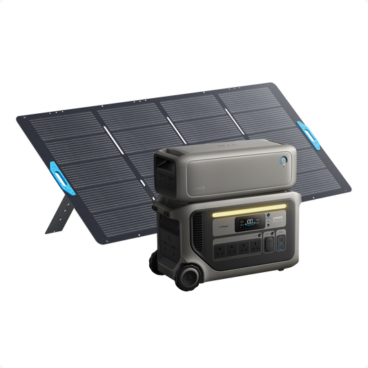 Anker SOLIX F3000 + Expansion Battery + 400W Portable Solar Panel