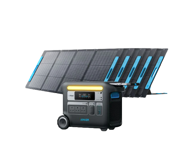 Anker SOLIX <b>F2000</b> Solar Generator + 5× 200W Solar Panels