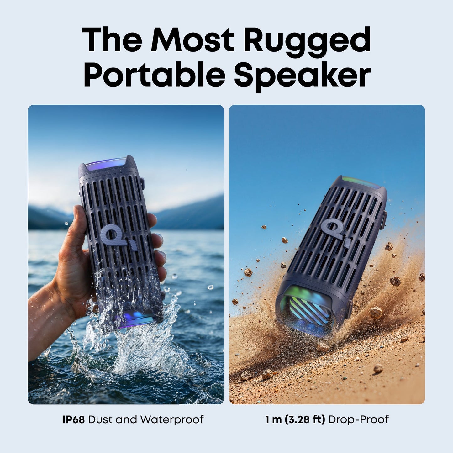 soundcore Boom 3i | Portable Rugged Outdoor Speaker, 50W, IP68 Waterproof
