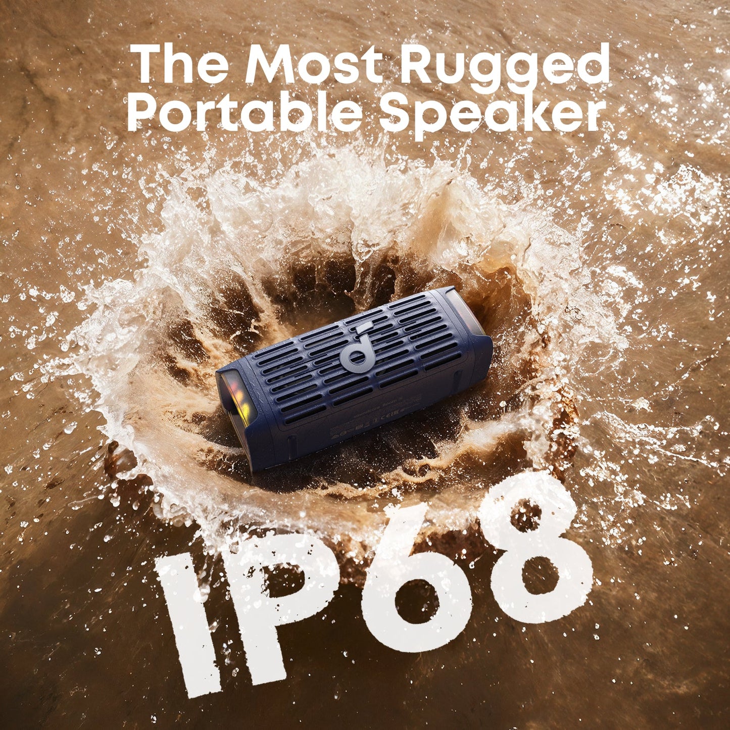 soundcore Boom 3i | Portable Rugged Outdoor Speaker, 50W, IP68 Waterproof