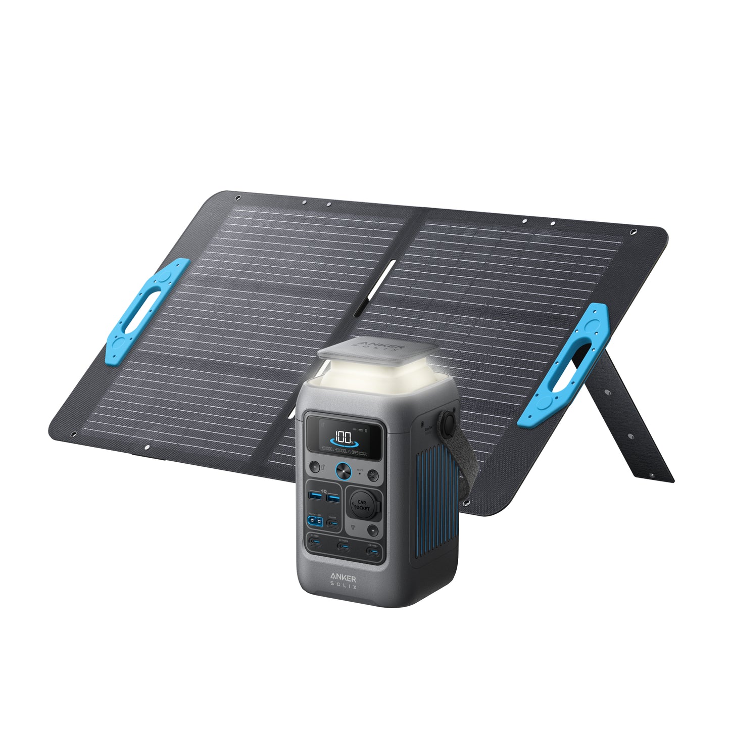 Anker SOLIX C300 DC Power Bank Power Station + 100W Solarpanel, 288 Wh（oso）